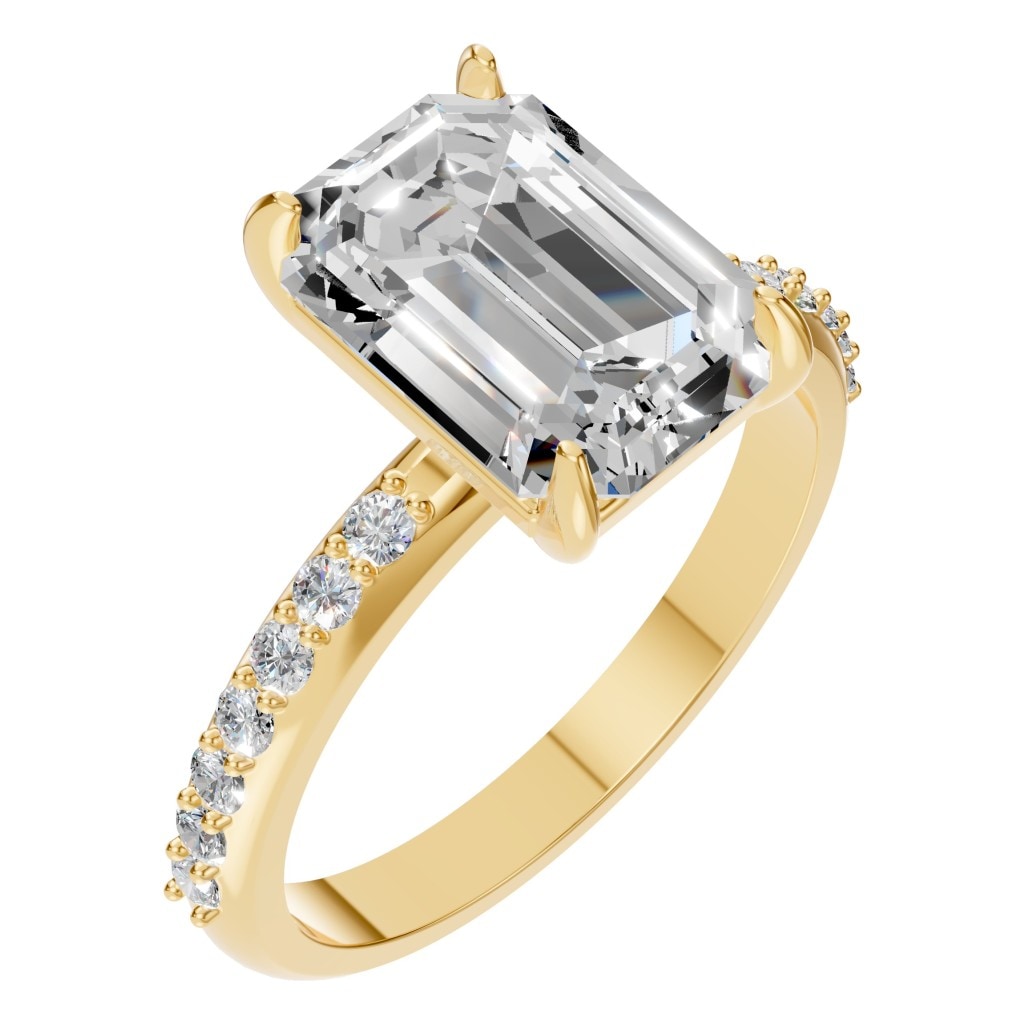 RI-6740 Yellow Gold Ring SET - Main View