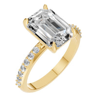 RI-6740 Yellow Gold Ring SET - Main View