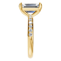 RI-6740 Yellow Gold Ring SET - Side View