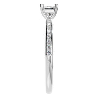 RI-6740 White Gold Ring SET - Side View