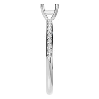 RI-6740 White Gold Ring UNSET - Side View