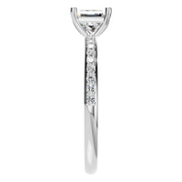 RI-6740 White Gold Ring SET - Side View