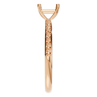 RI-6740 Rose Gold Ring UNSET - Side View