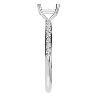 RI-6740 White Gold Ring UNSET - Side View