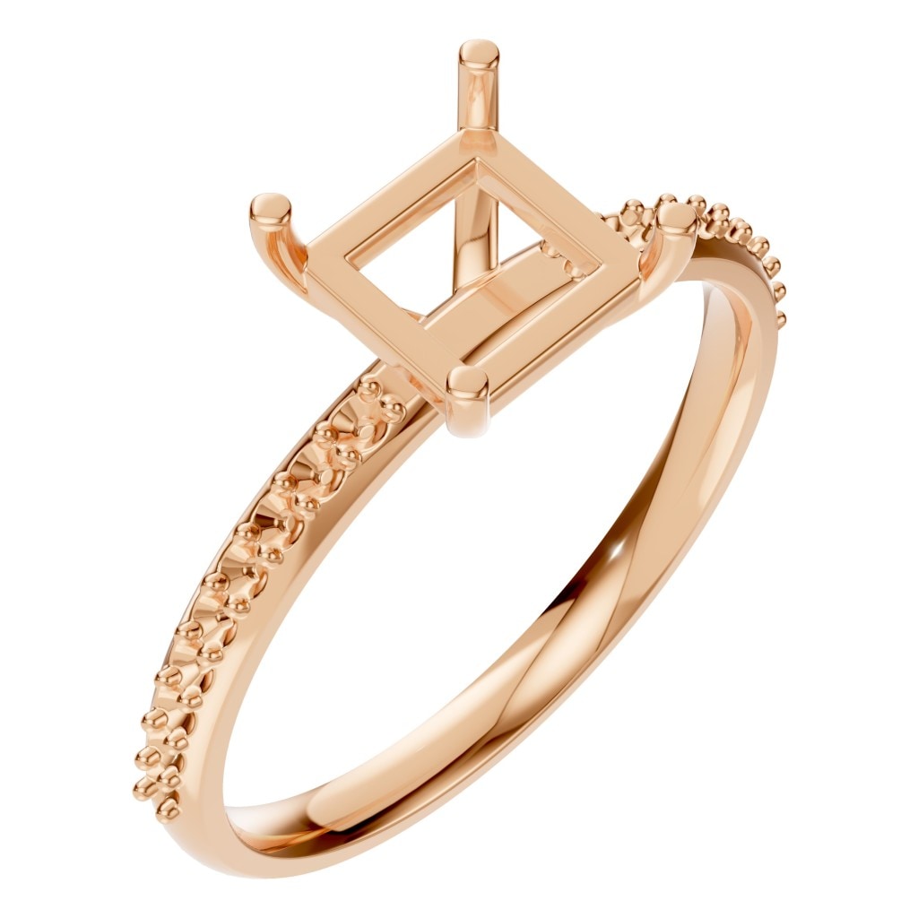 RI-6740 Rose Gold Ring UNSET - Main View