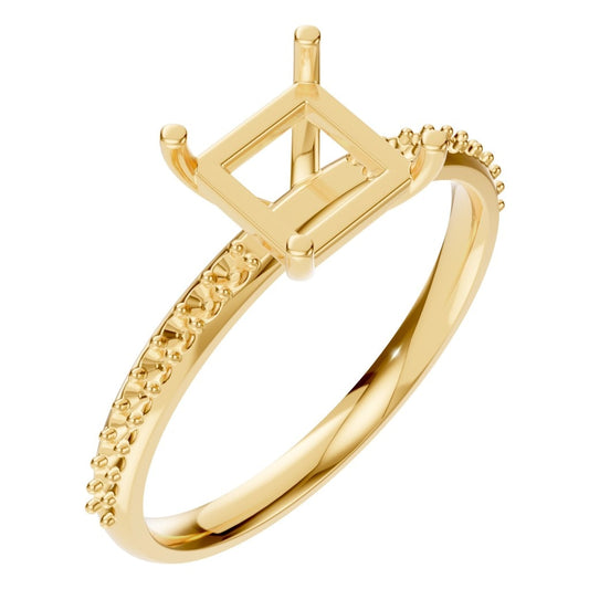 RI-6740 Yellow Gold Ring UNSET - Main View