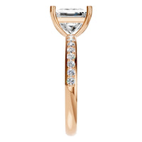 RI-6740 Rose Gold Ring SET - Side View