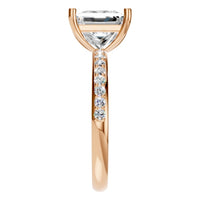 RI-6740 Rose Gold Ring SET - Side View