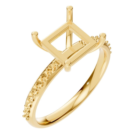 RI-6740 Yellow Gold Ring UNSET - Main View