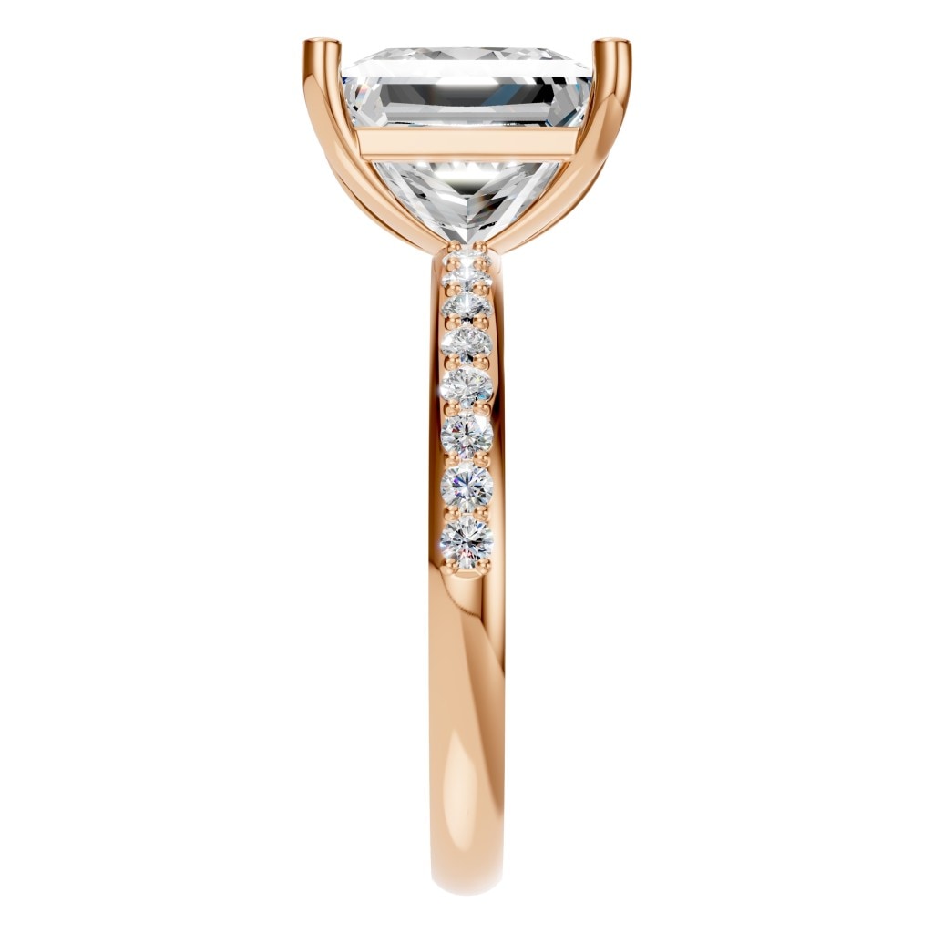 RI-6740 Rose Gold Ring SET - Side View