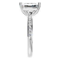 RI-6740 White Gold Ring SET - Side View
