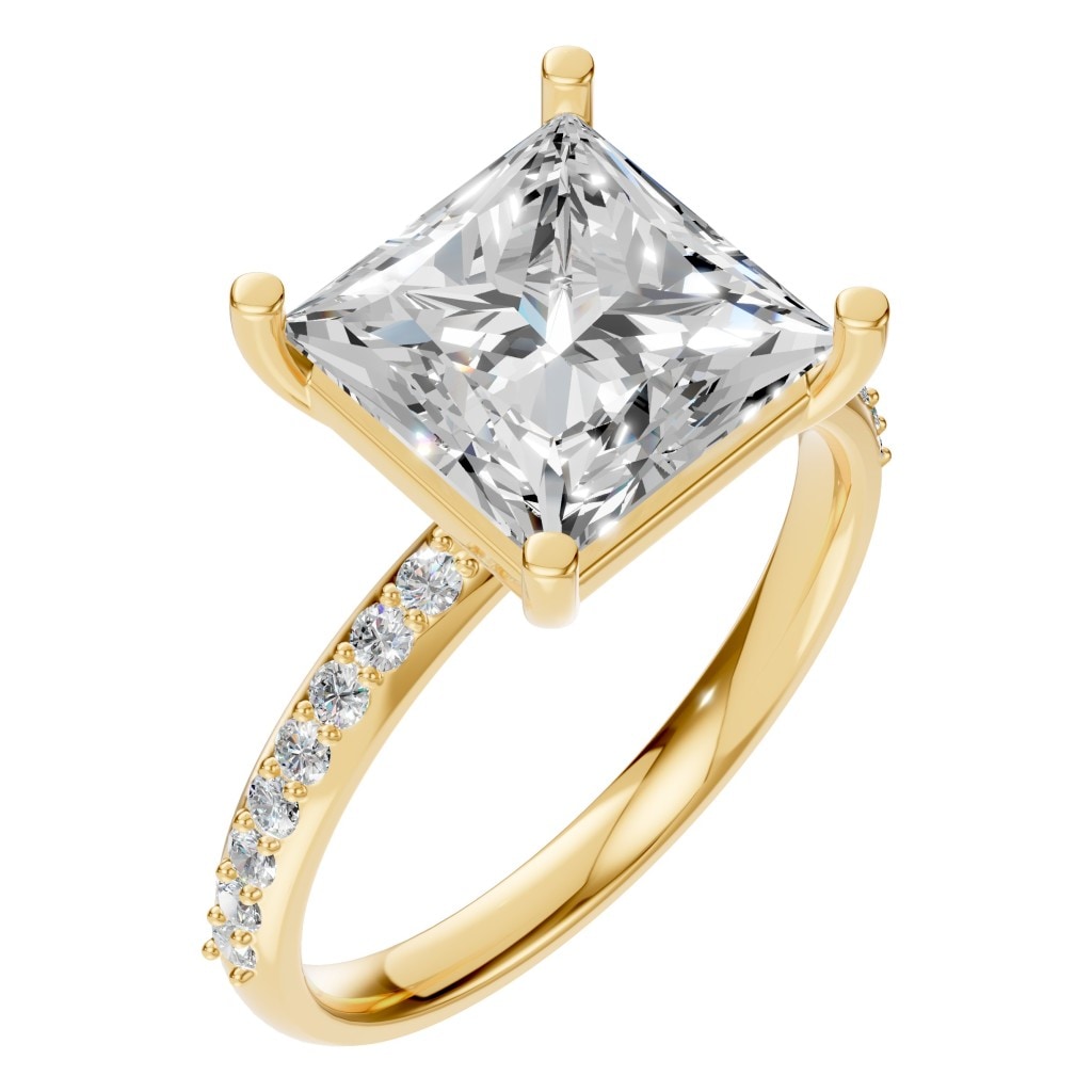 RI-6740 Yellow Gold Ring SET - Main View
