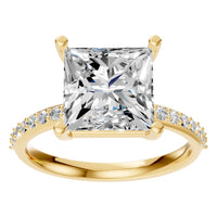 RI-6740 Yellow Gold Ring SET - Front View