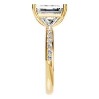 RI-6740 Yellow Gold Ring SET - Side View