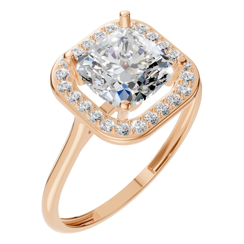 RI-6765 Rose Gold Ring SET - Main View