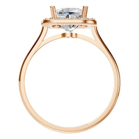 RI-6765 Rose Gold Ring SET - Top View