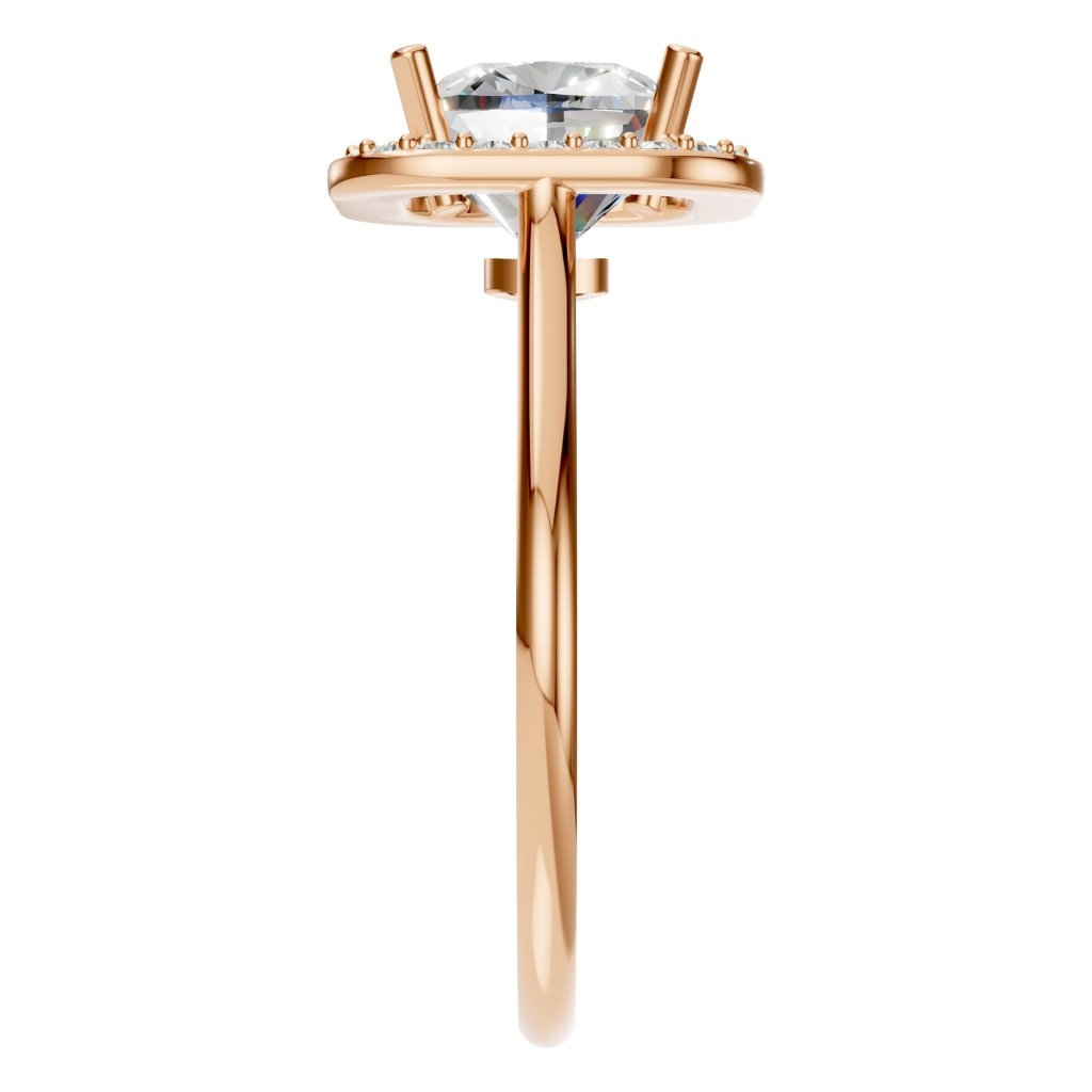 RI-6765 Rose Gold Ring SET - Side View