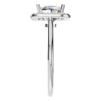 RI-6765 White Gold Ring SET - Side View