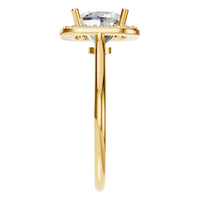 RI-6765 Yellow Gold Ring SET - Side View