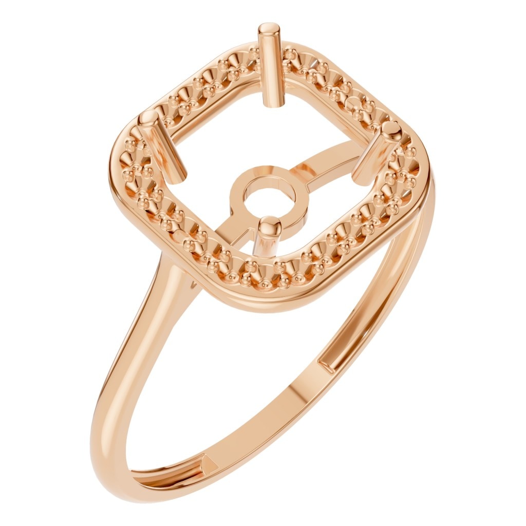 RI-6765 Rose Gold Ring UNSET - Main View