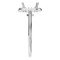 RI-6765 White Gold Ring UNSET - Side View