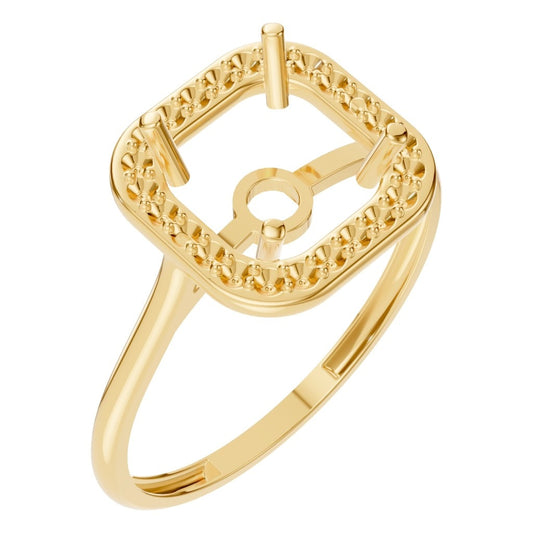 RI-6765 Yellow Gold Ring UNSET - Main View