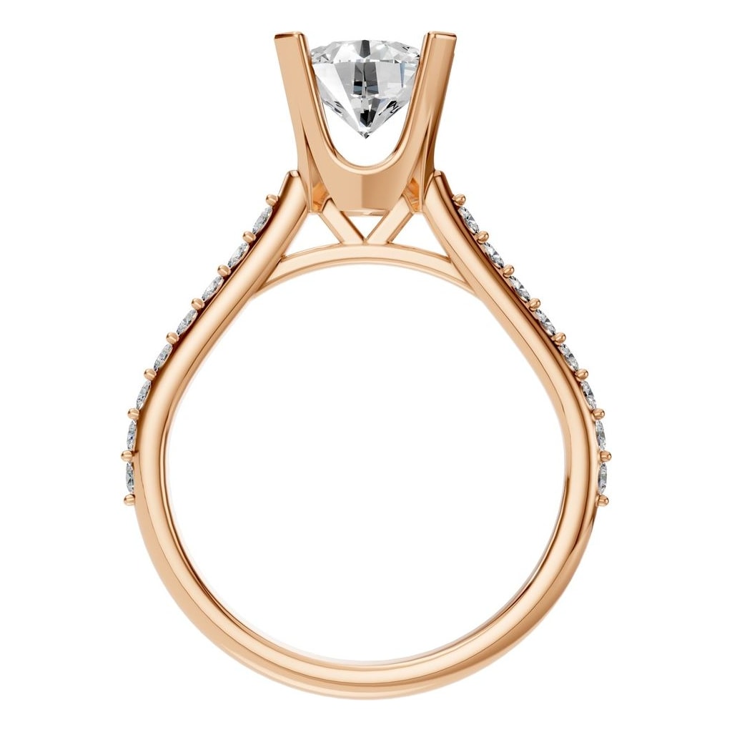 RI-6903 Rose Gold Ring SET - Top View