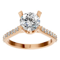 RI-6903 Rose Gold Ring SET - Front View