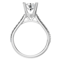 RI-6903 White Gold Ring SET - Top View