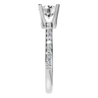 RI-6903 White Gold Ring SET - Side View