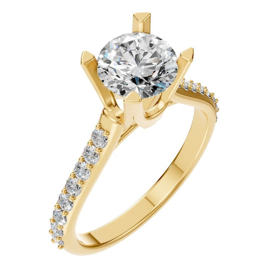 RI-6903 Yellow Gold Ring SET - Main View