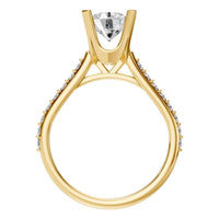RI-6903 Yellow Gold Ring SET - Top View