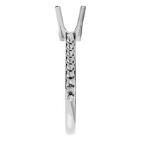 RI-6903 White Gold Ring UNSET - Side View