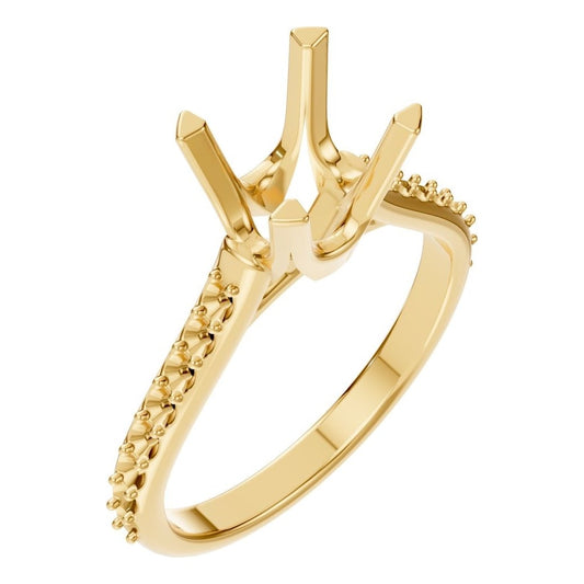 RI-6903 Yellow Gold Ring UNSET - Main View
