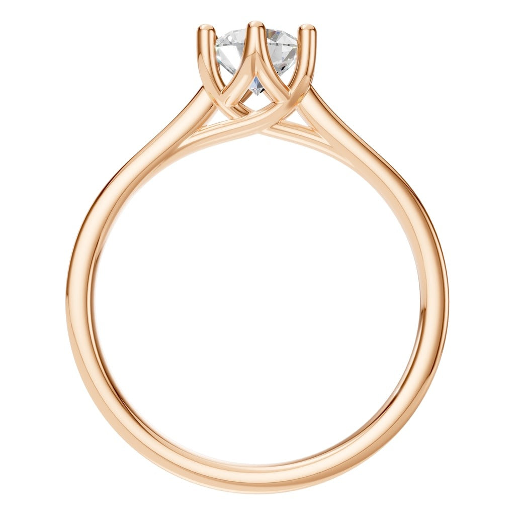 RI-7207 Rose Gold Ring SET - Top View