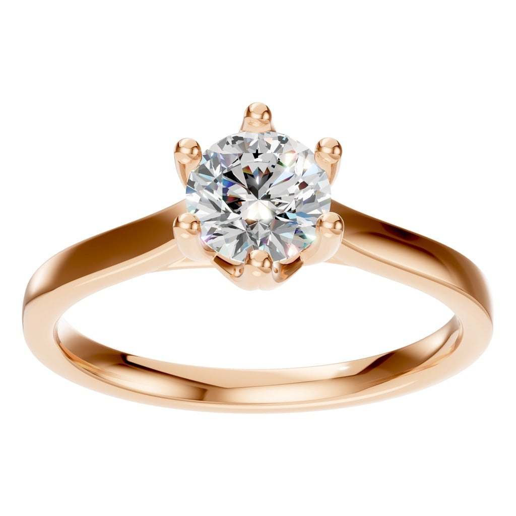 RI-7207 Rose Gold Ring SET - Front View