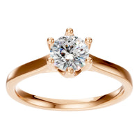 RI-7207 Rose Gold Ring SET - Front View