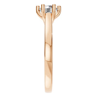 RI-7207 Rose Gold Ring SET - Side View