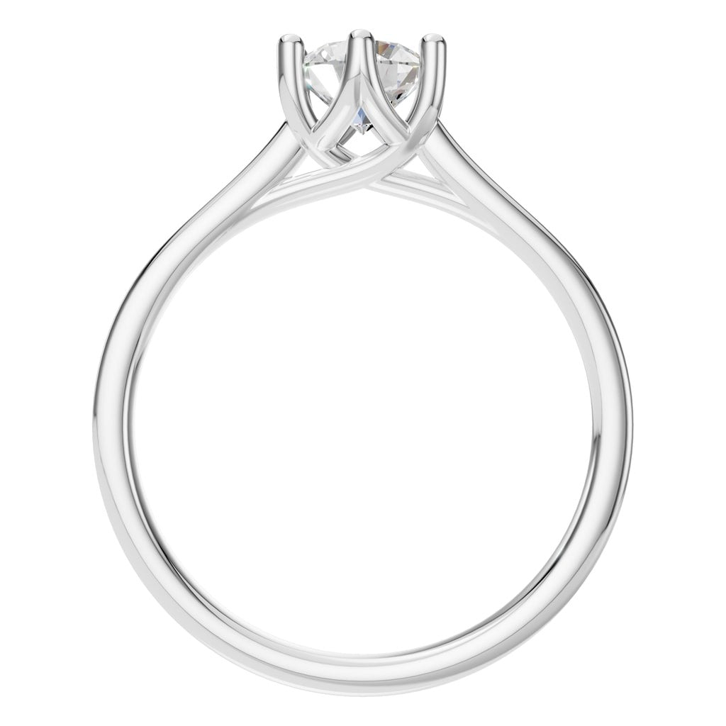 RI-7207 White Gold Ring SET - Top View