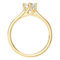 RI-7207 Yellow Gold Ring SET - Top View