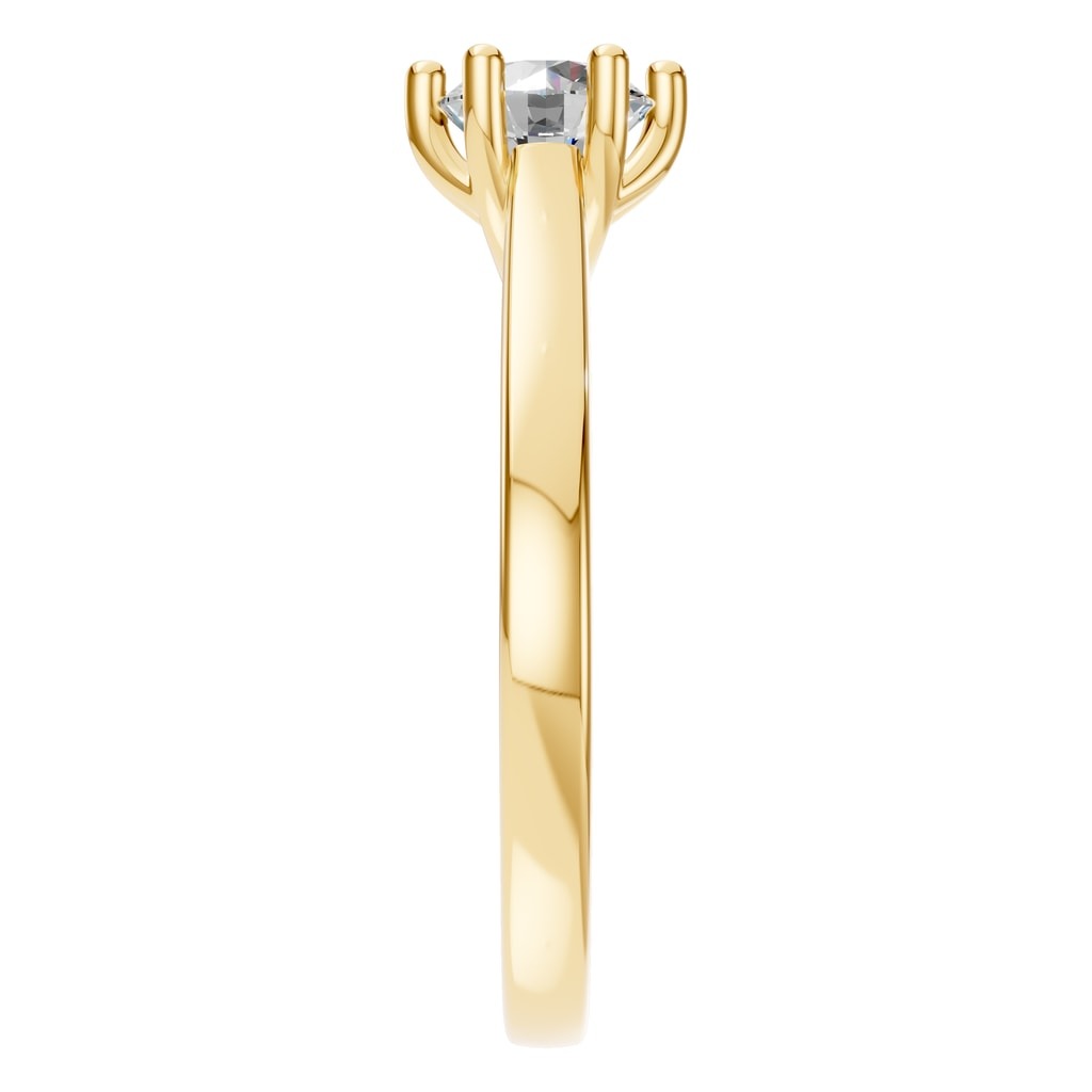 RI-7207 Yellow Gold Ring SET - Side View