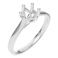 RI-7207 White Gold Ring UNSET - Main View