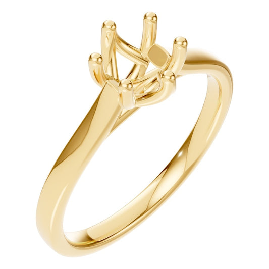 RI-7207 Yellow Gold Ring UNSET - Main View