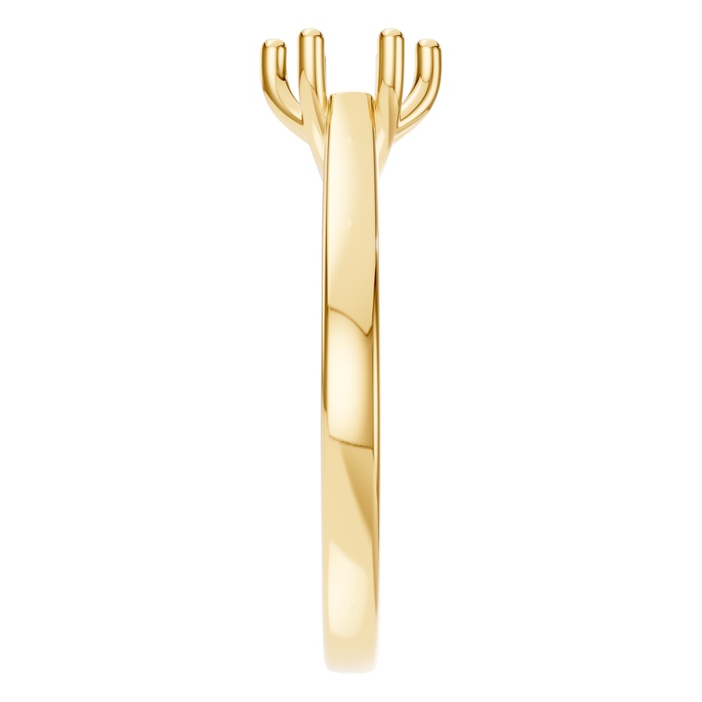 RI-7207 Yellow Gold Ring UNSET - Side View