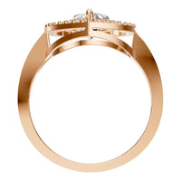 RI-7211 Rose Gold Ring SET - Top View