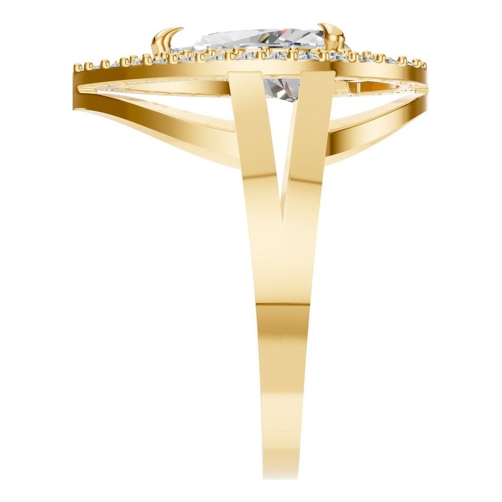 RI-7211 Yellow Gold Ring SET - Side View