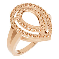 RI-7211 Rose Gold Ring UNSET - Main View