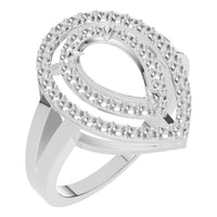 RI-7211 White Gold Ring UNSET - Main View