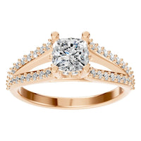 RI-7236 Rose Gold Ring SET - Front View
