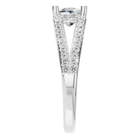 RI-7236 White Gold Ring SET - Side View